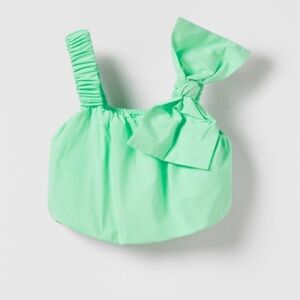 Zara bow crop top